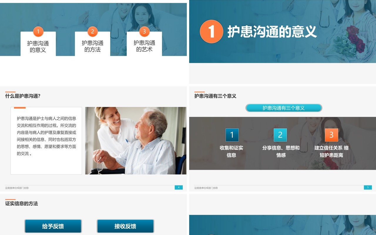 医患护患沟通技巧医院PPT模板