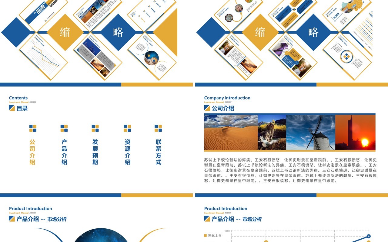 品牌招商加盟计划书PPT模板