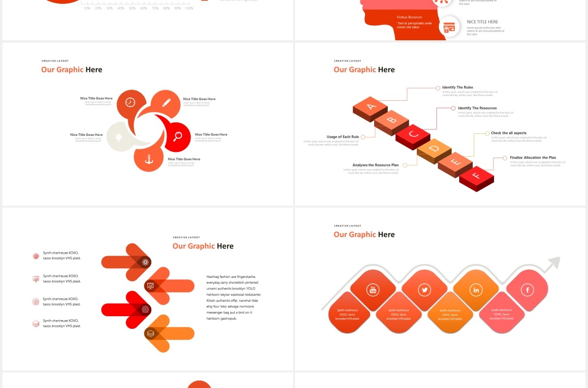 简约红色极限运动项目报告总结可视化图表PPT素材模板agusta powerpoint template