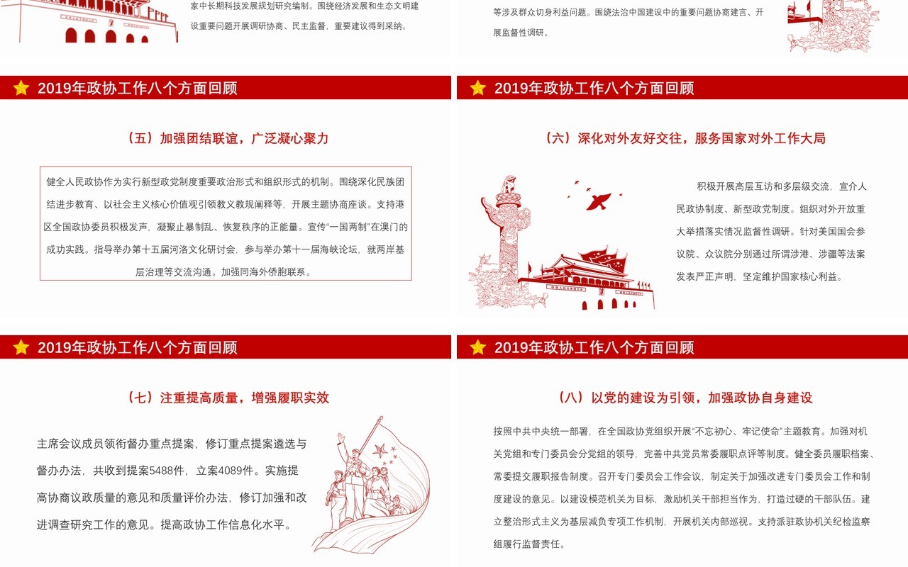 全国政协工作报告聚焦两会学习解读党建PPT模板