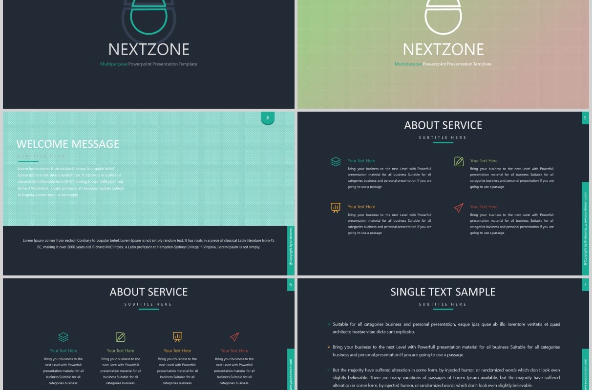 深色高端商务工作计划总结PPT模板版式设计NEXTZONE POWERPOINT TEMPLATE