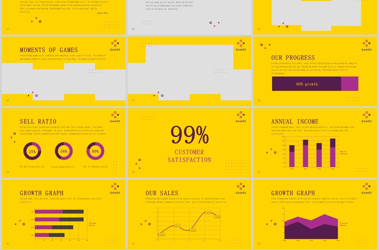 游戏公司宣传介绍PPT版式模板Gaming Company PowerPoint Presentation Template