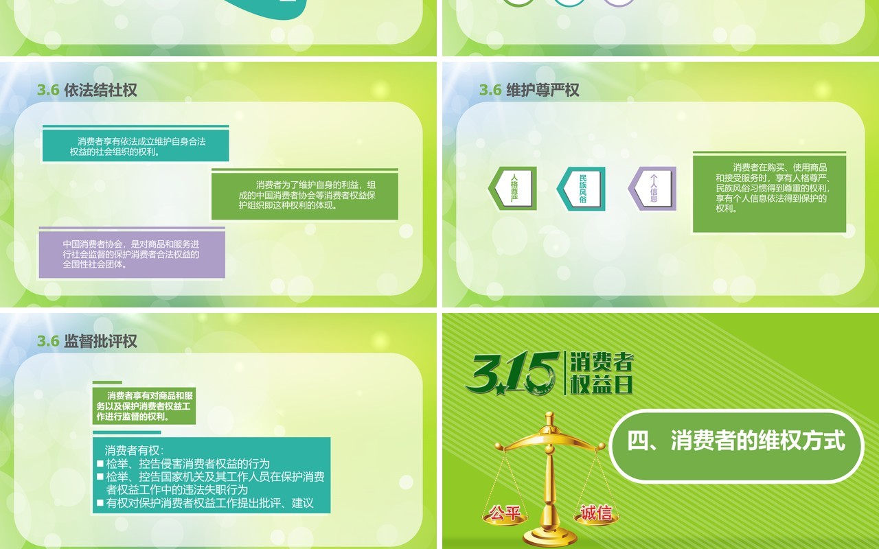 315消费者权益日PPT模板22
