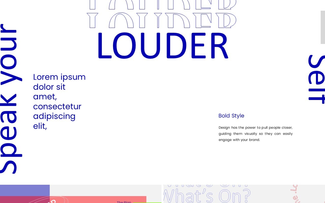 LOUDER TEMPLATE