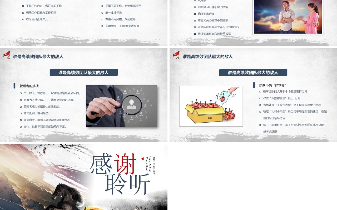 企业文化团队凝聚力员工培训PPT模板5