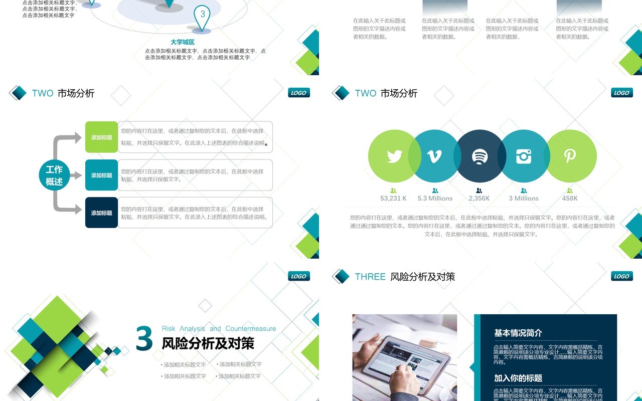 微粒体商务商业计划书PPT模板