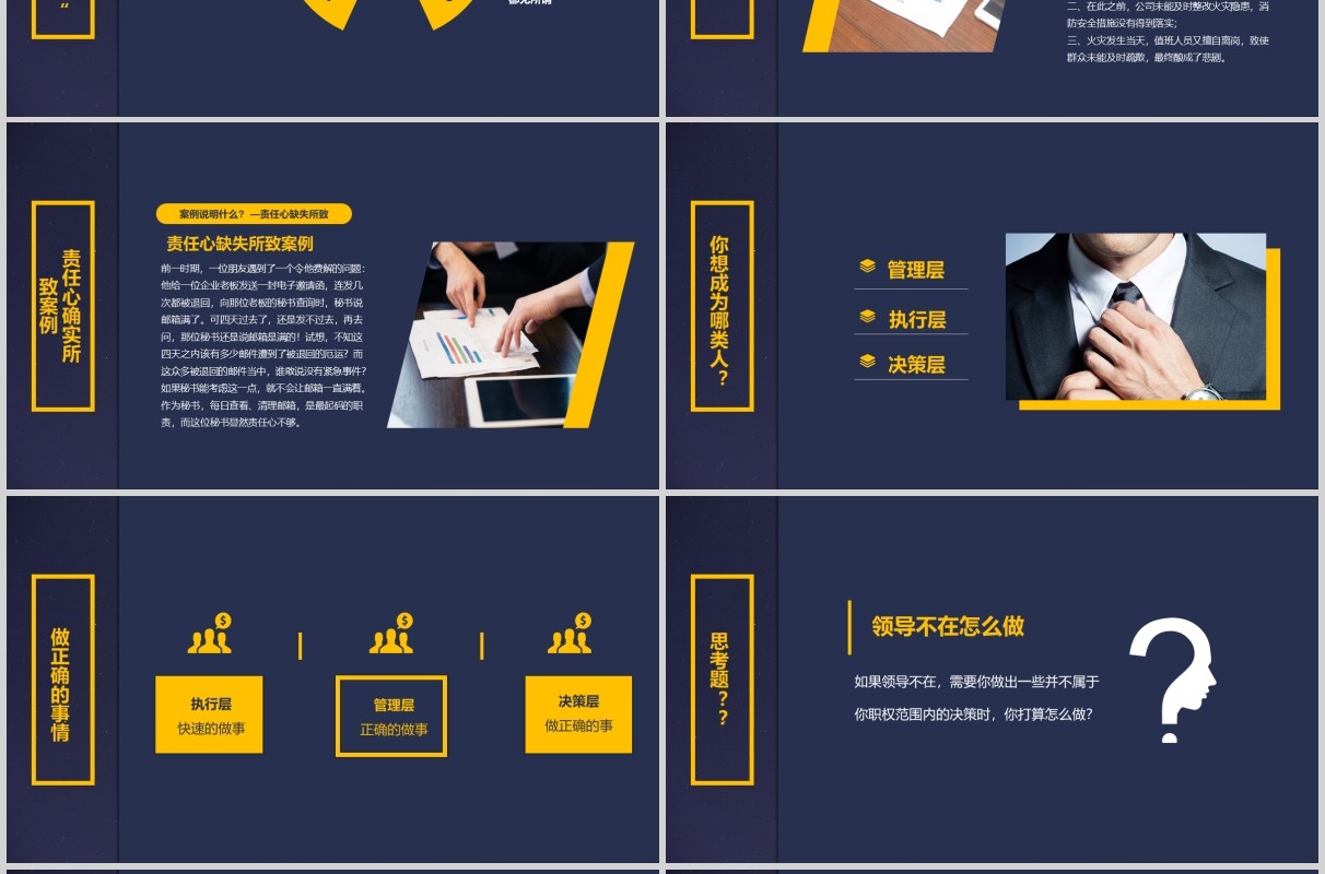 企业员工爱岗敬业与责任心心态培训PPT模板