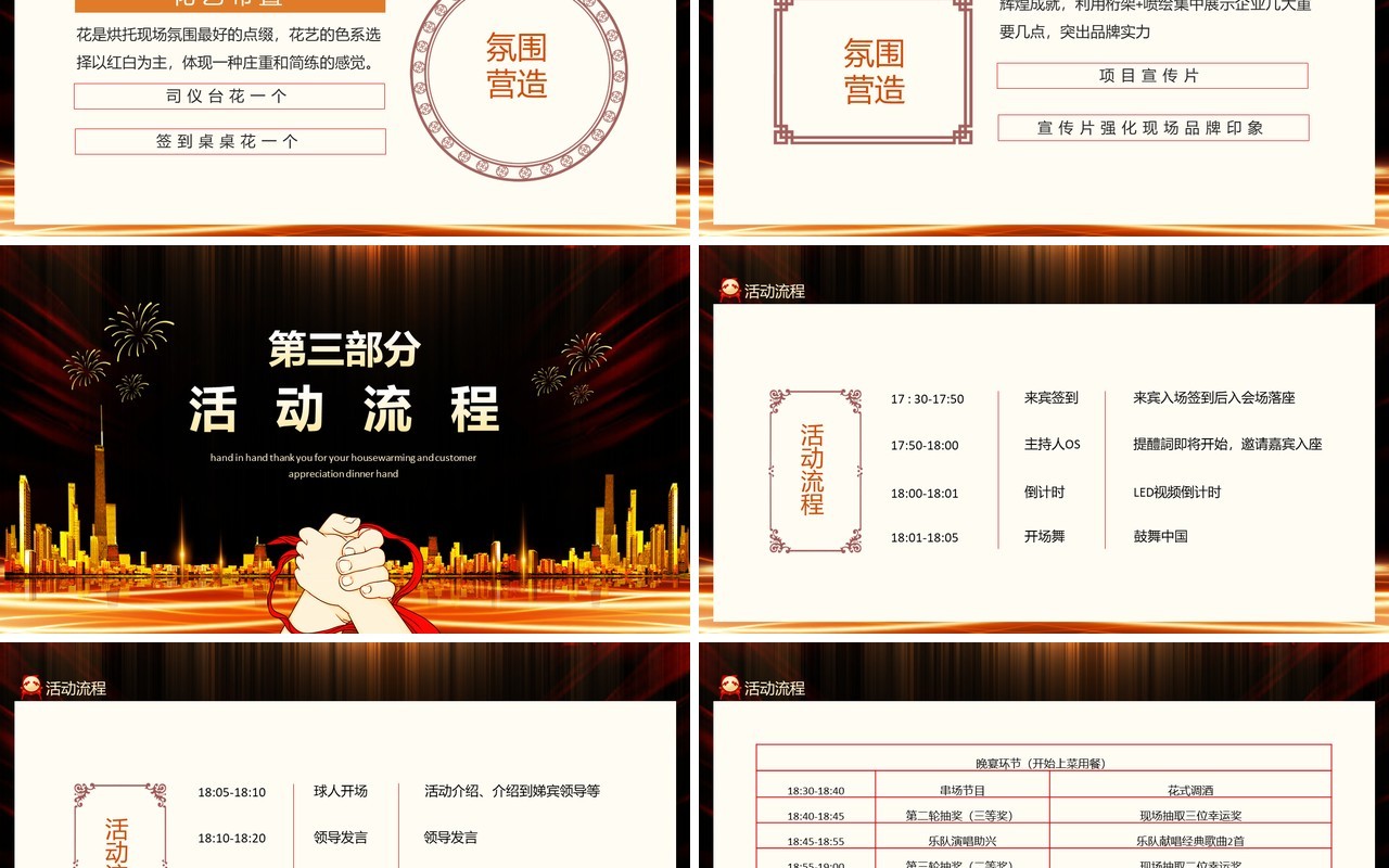 携手同行感恩有您乔迁之喜暨客户答谢晚宴动态PPT模板