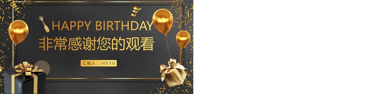 简约高级风员工生日会纪念相册PPT模板
