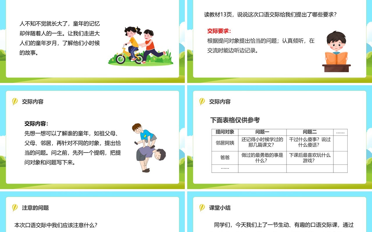 部编版五年级语文下册走进他们的童年岁月课件PPT模板