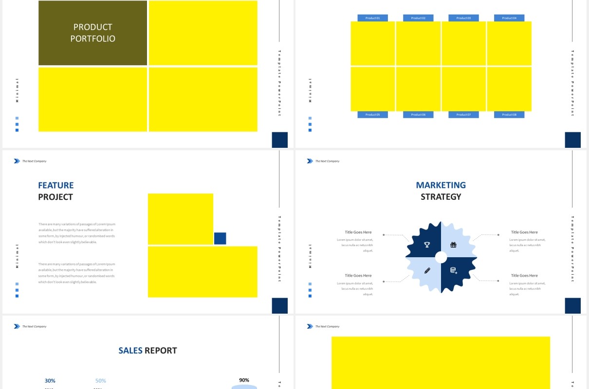 推销平台业务商务工作报告PPT图片排版设计素材Pitch Deck Bussines Powerpoint Template
