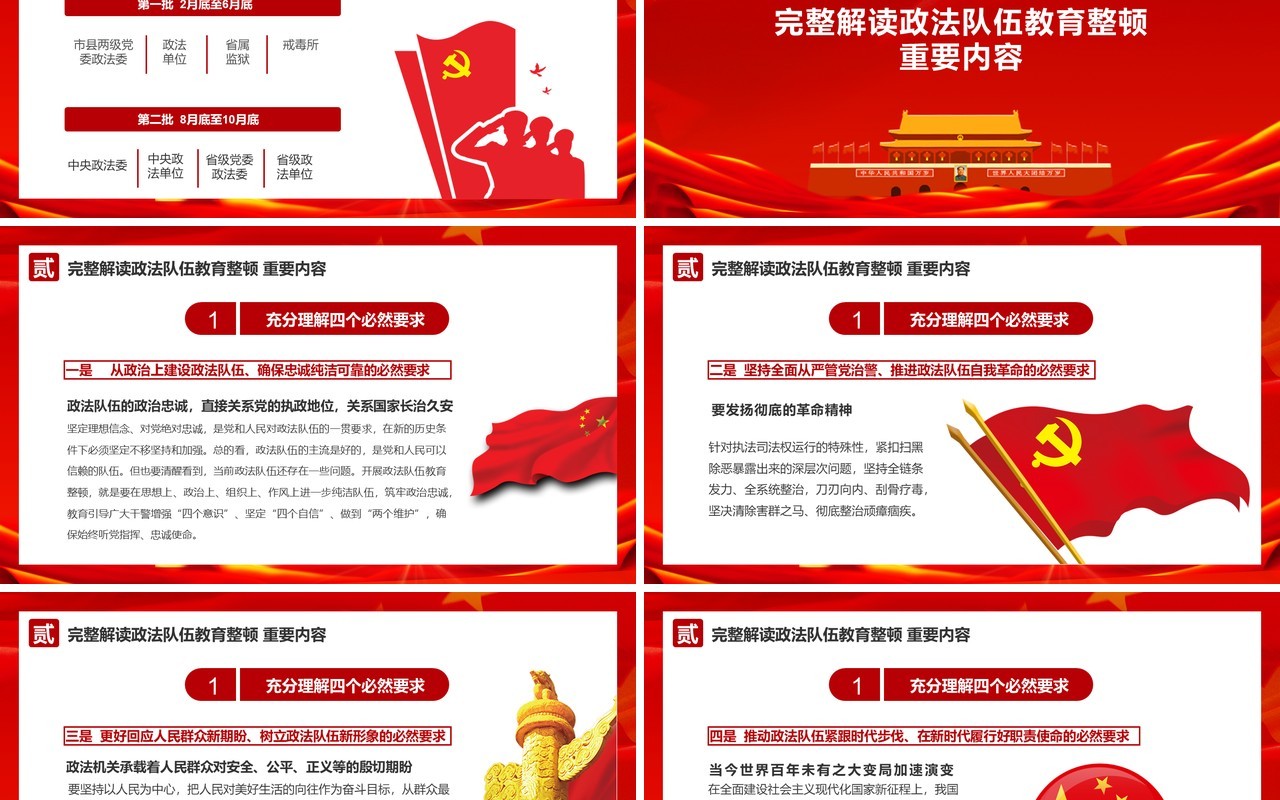 2021年全国政法队伍教育整顿动员部署会议解读学习PPT模板