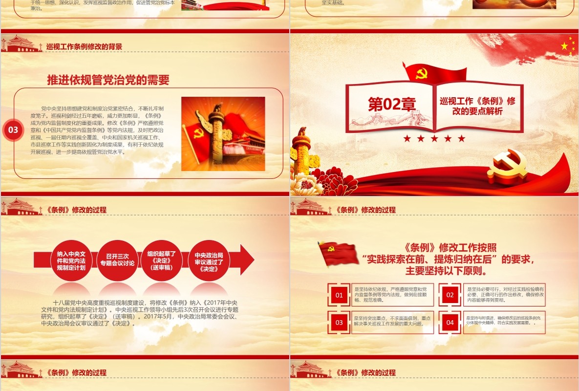 学习新版巡视工作条例3.0版解读党课PPT模板