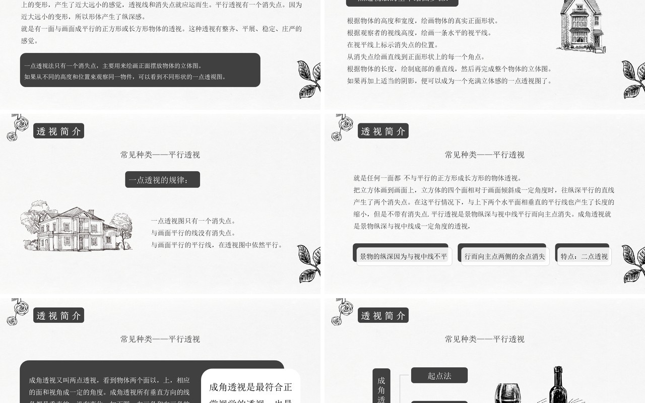 创意手绘素描基础入门介绍PPT模板