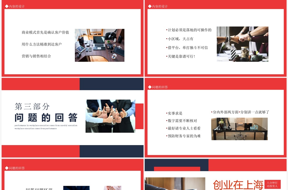 创业在上海创新创业大赛路演动态PPT模板