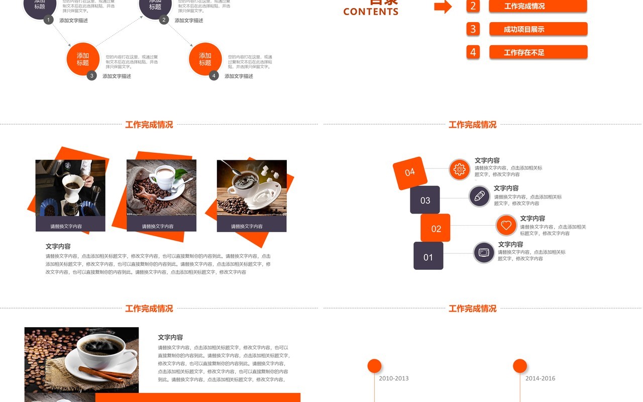时尚咖啡宣传产品介绍动态PPT模板