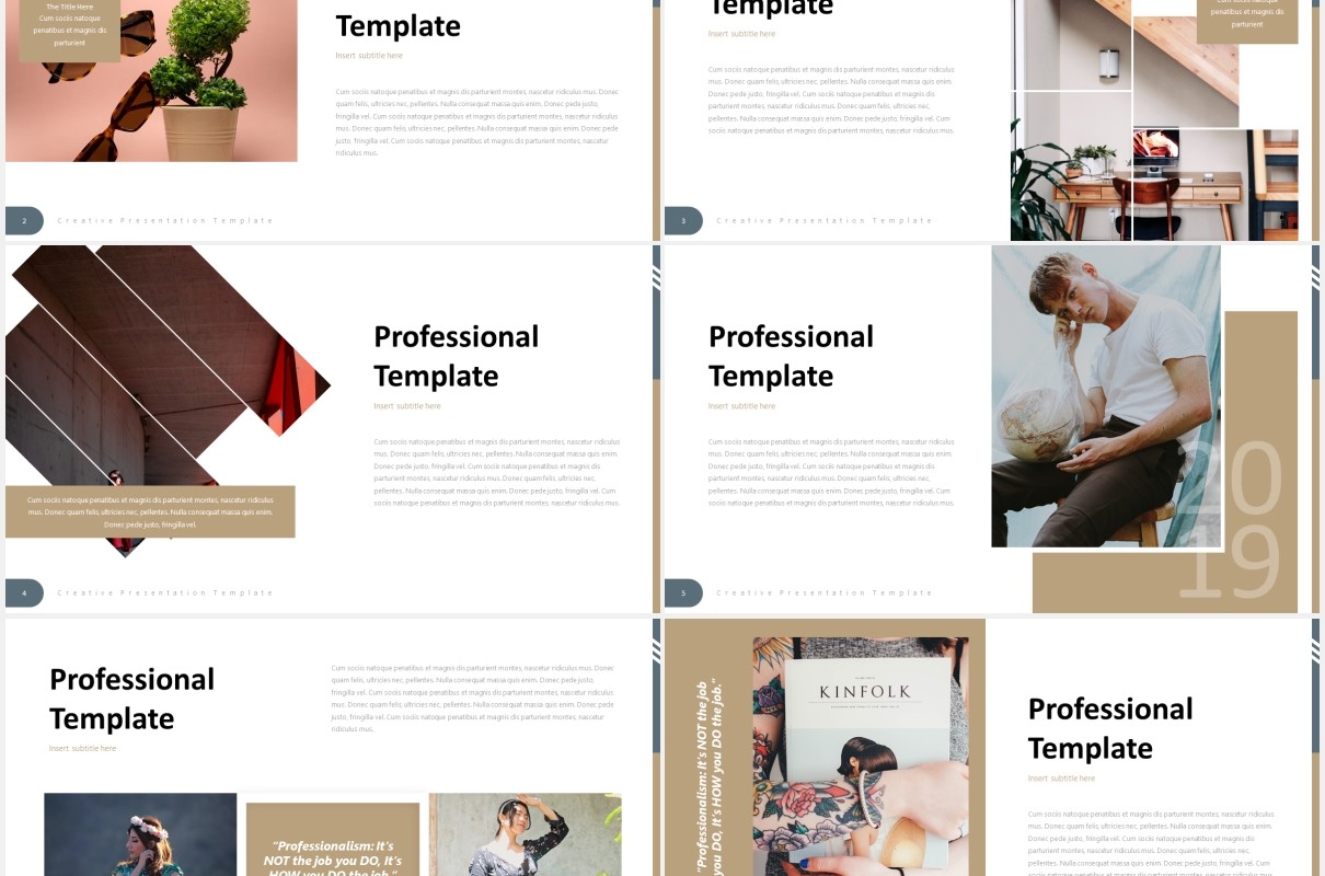 国外时尚简约PPT模板creatizo powerpoint template
