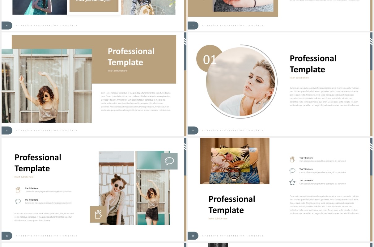 国外时尚简约PPT模板creatizo powerpoint template