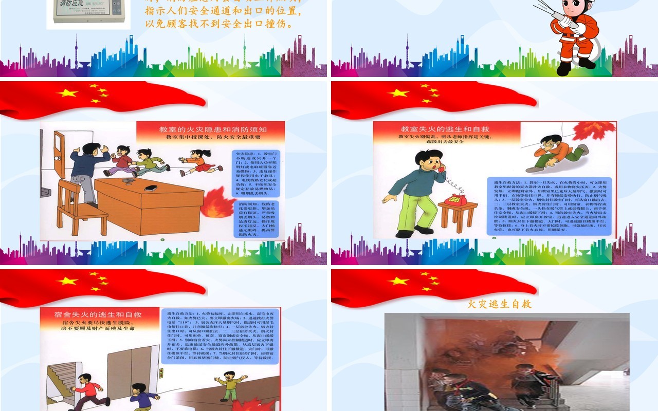 小学生消防安全知识培训课件PPT模板