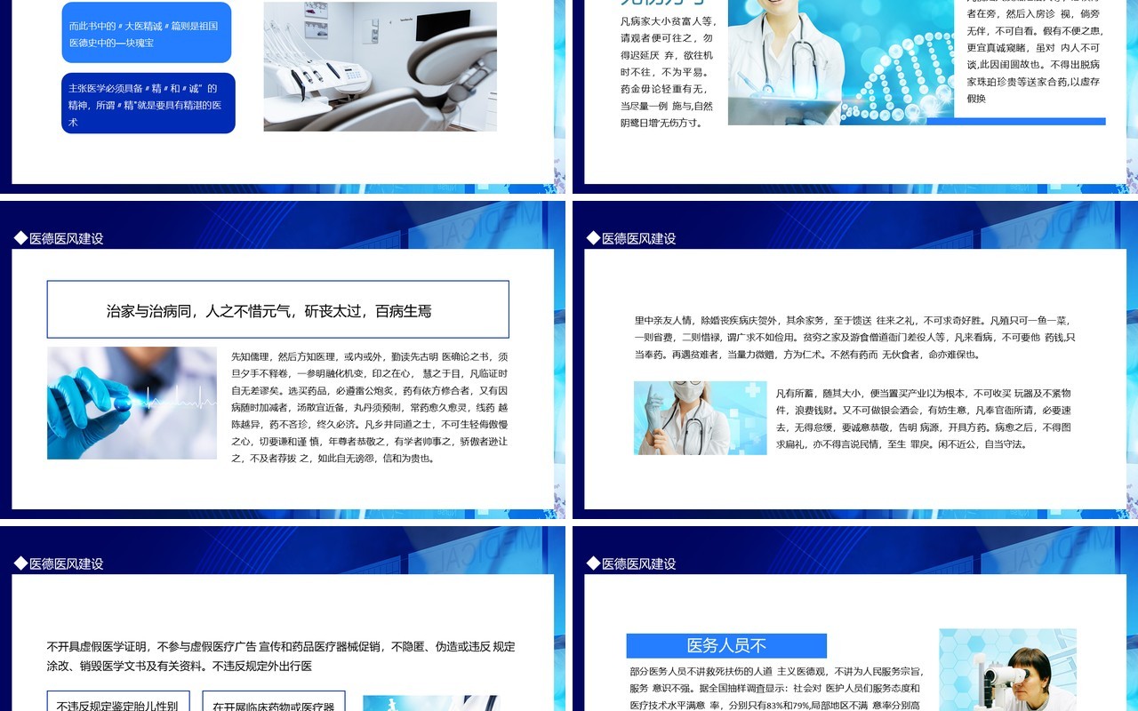 医德医风建设精神文明建设的重要组成部分动态PPT模板