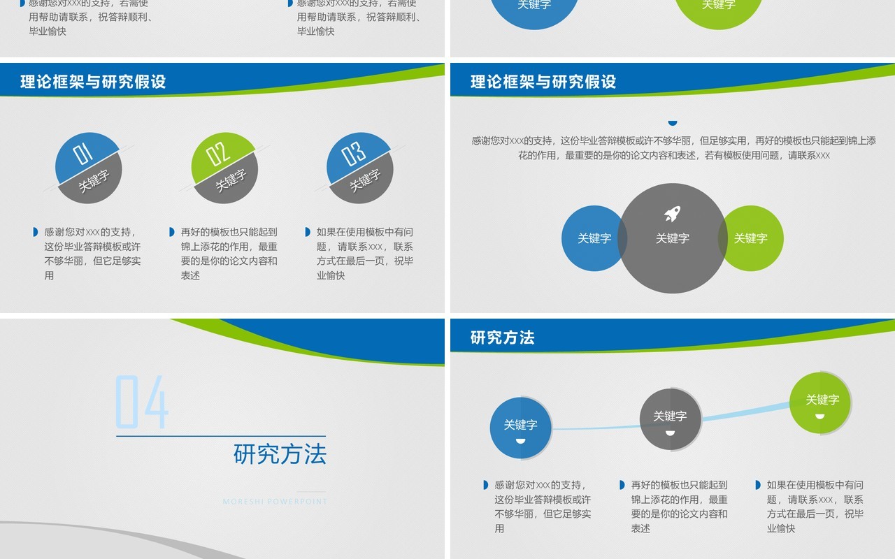 蓝色实用研究生毕业设计论文答辩报告PPT模板4)