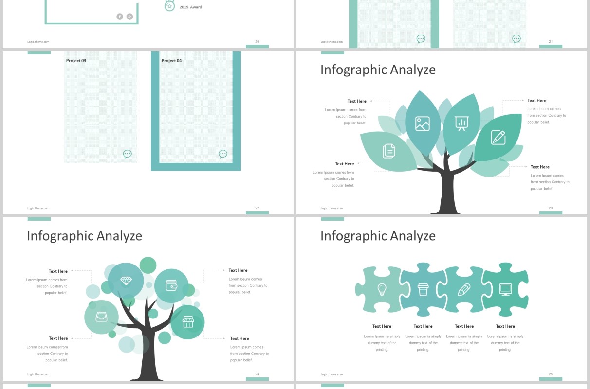 项目计划产品介绍宣传PPT模板版式设计Logic - Powerpoint Template