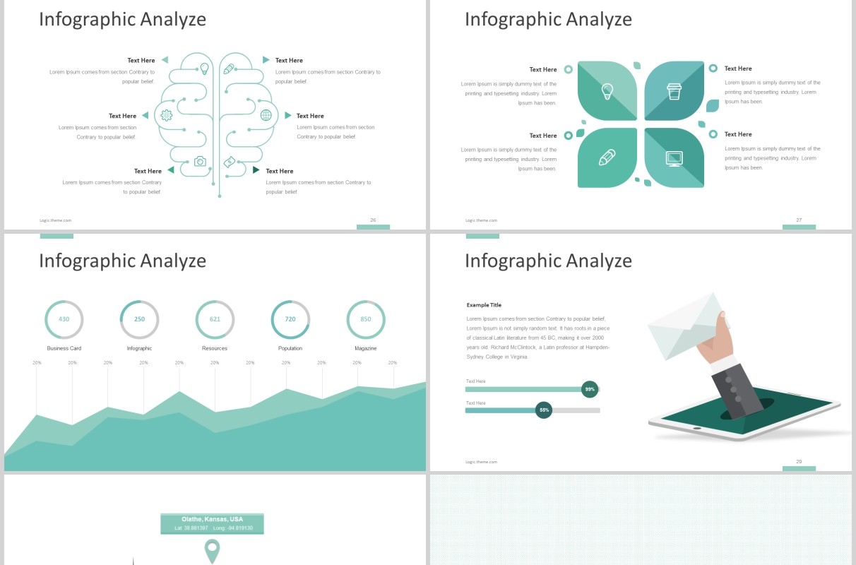 项目计划产品介绍宣传PPT模板版式设计Logic - Powerpoint Template