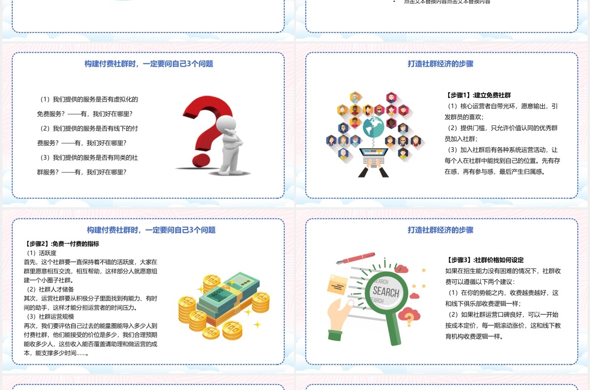 简约社群营销运营策划实战手册PPT模板