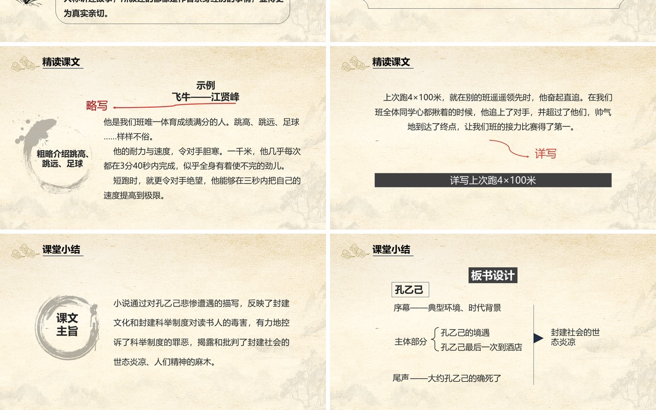 部编版九年级语文下册孔乙己课件PPT模板