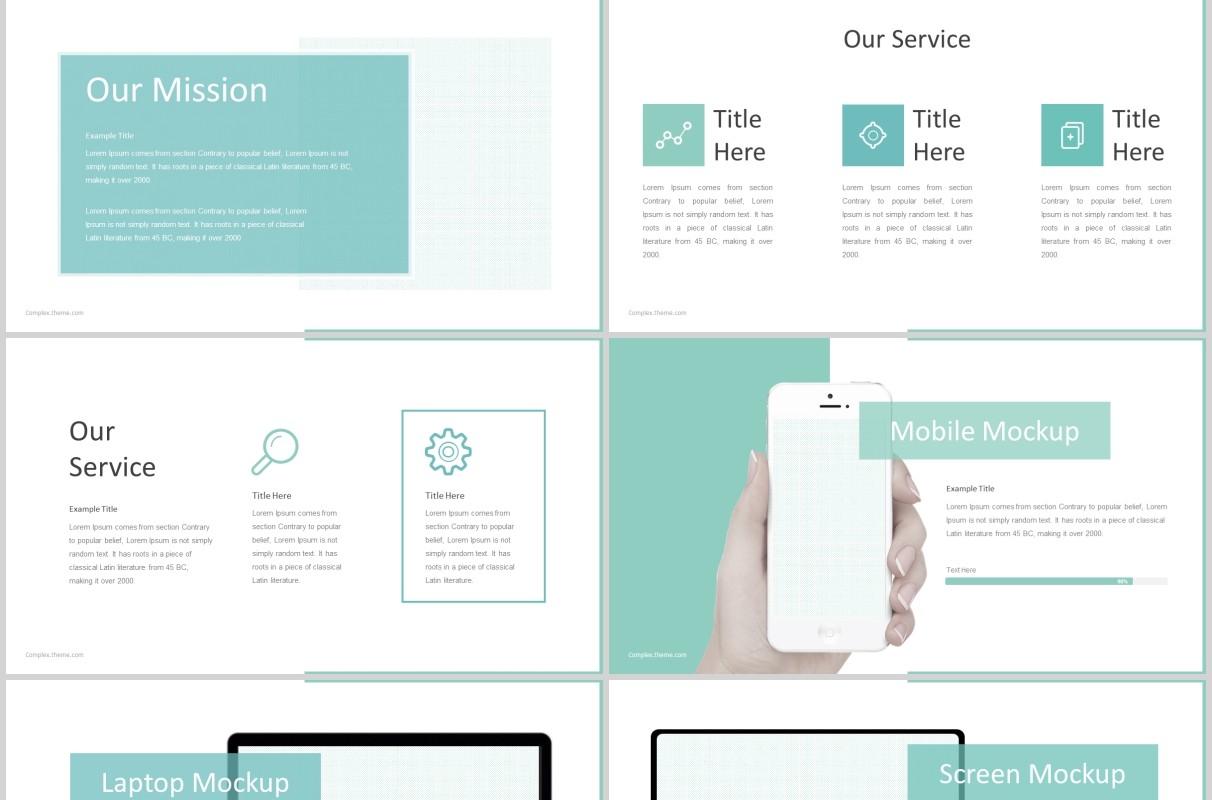 企业简介公司历程时间轴PPT版式模板Complex - Powerpoint Template