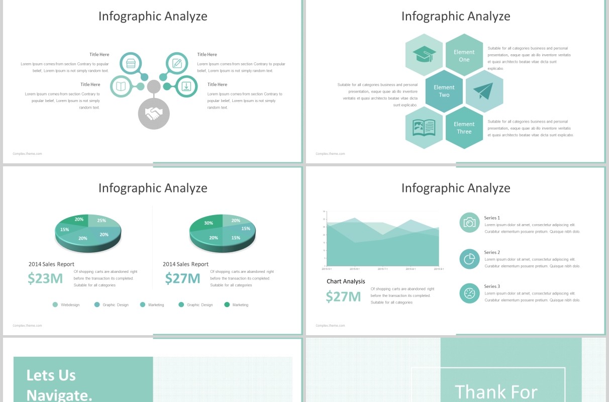 企业简介公司历程时间轴PPT版式模板Complex - Powerpoint Template