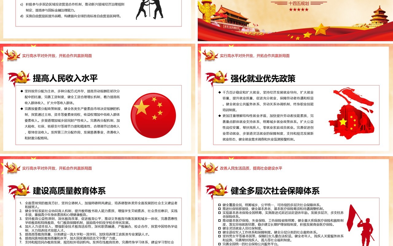国民经济和社会发展第十四个五年计划和2035年远景目标建议党政党建PPT模板