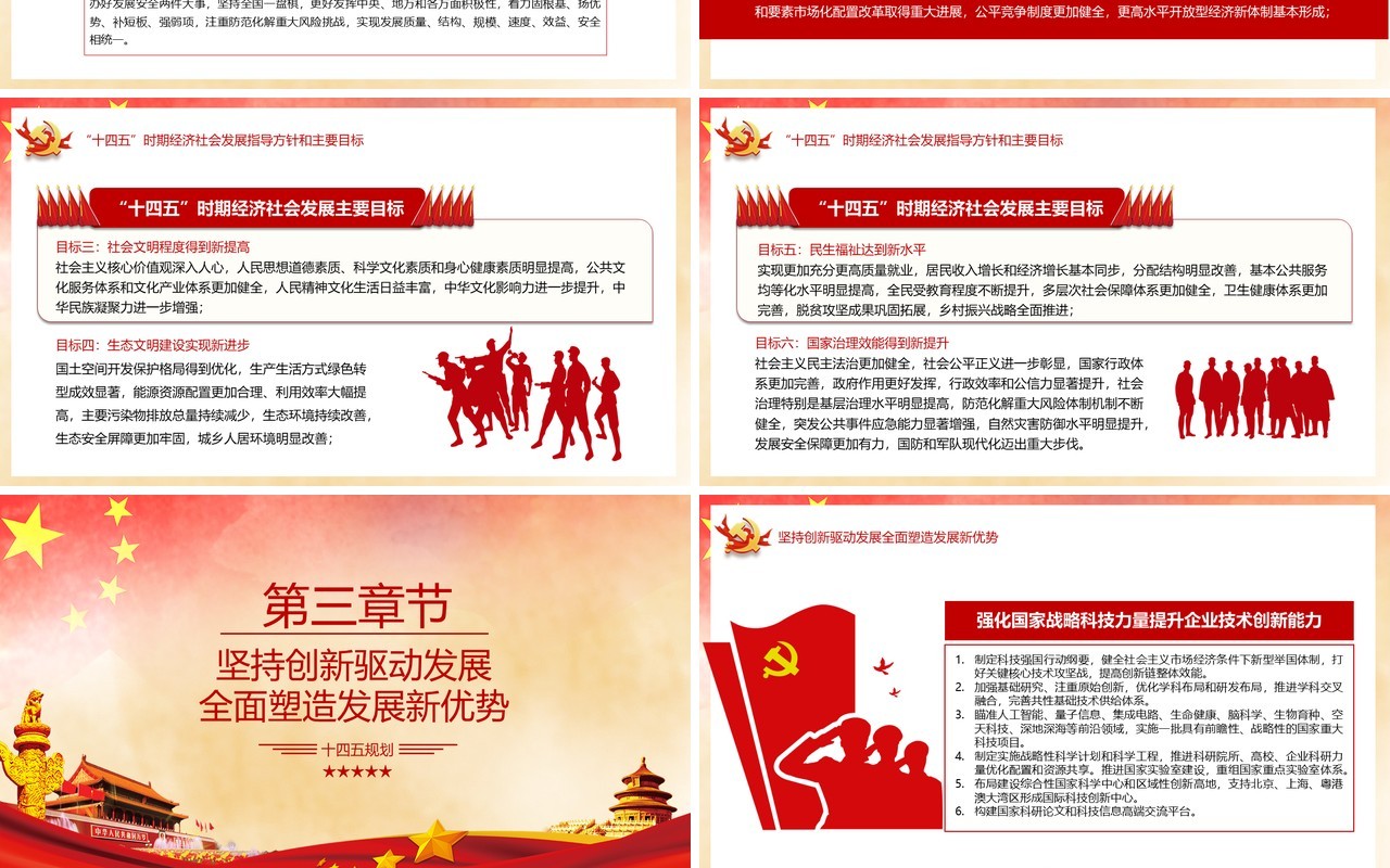 国民经济和社会发展第十四个五年计划和2035年远景目标建议党政党建PPT模板