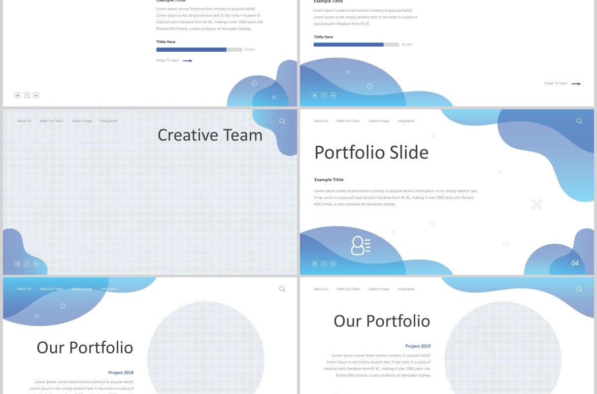 创意高端项目计划书PPT模板图片版式设计Minstrell Powerpoint Template