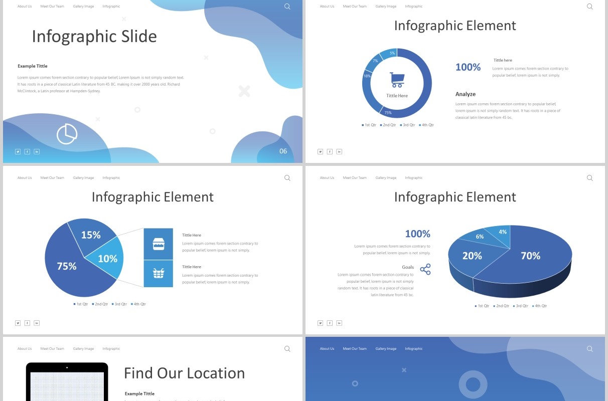 创意高端项目计划书PPT模板图片版式设计Minstrell Powerpoint Template