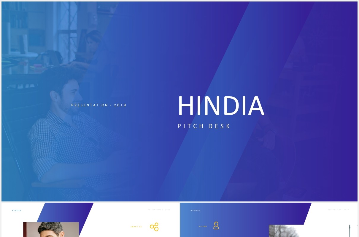 企业公司简介宣传展示PPT模板Hindia - Corporate Style Powerpoint Template
