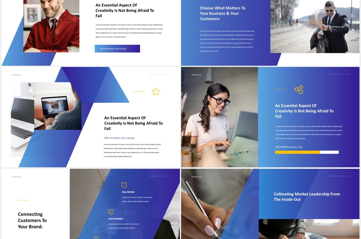 企业公司简介宣传展示PPT模板Hindia - Corporate Style Powerpoint Template