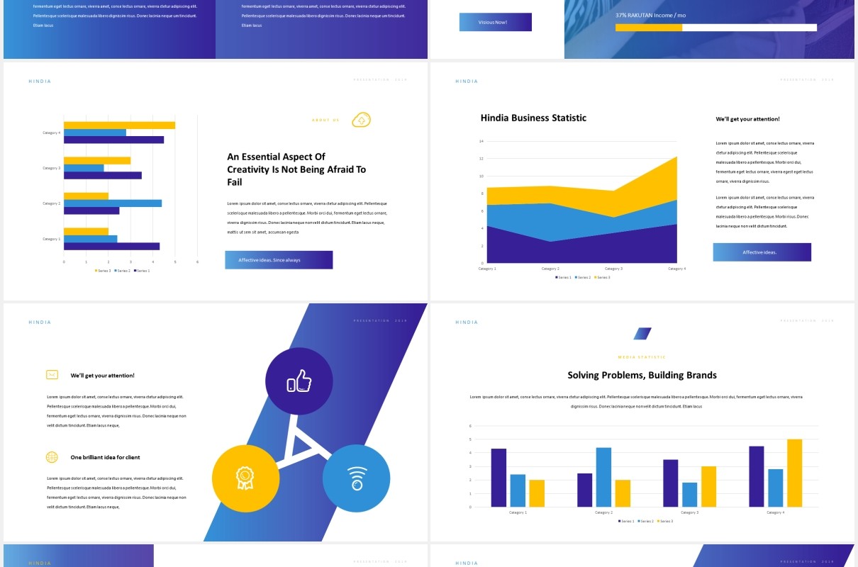 企业公司简介宣传展示PPT模板Hindia - Corporate Style Powerpoint Template