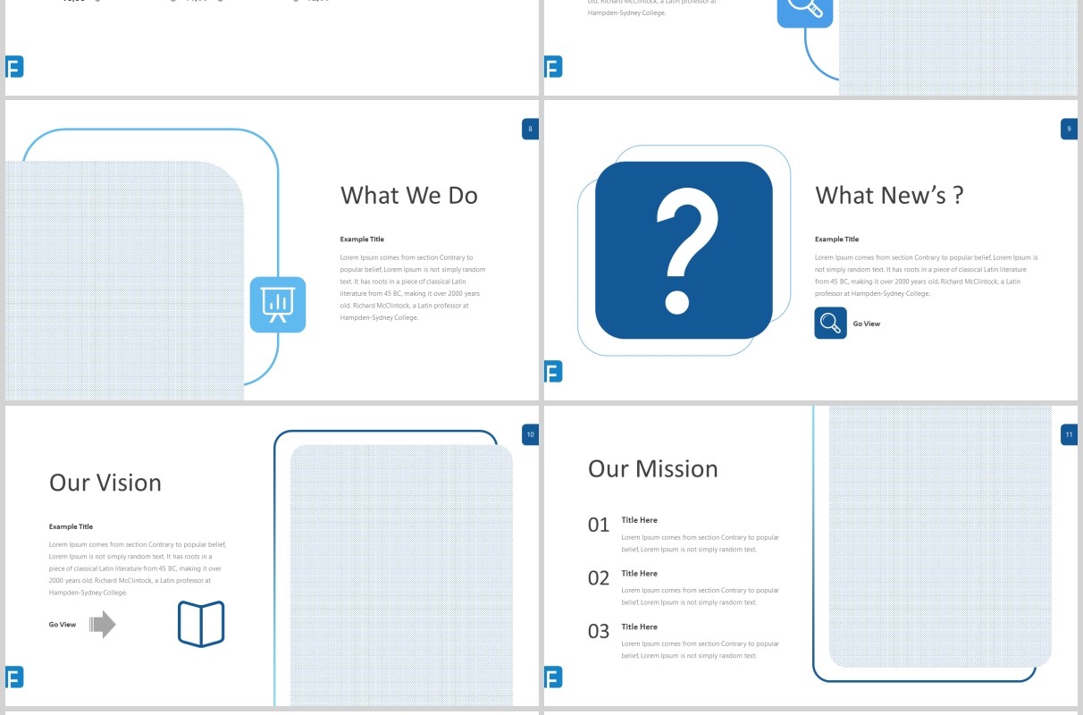 蓝色企业介绍产品用户分析PPT模板信息图表flowe powerpoint template