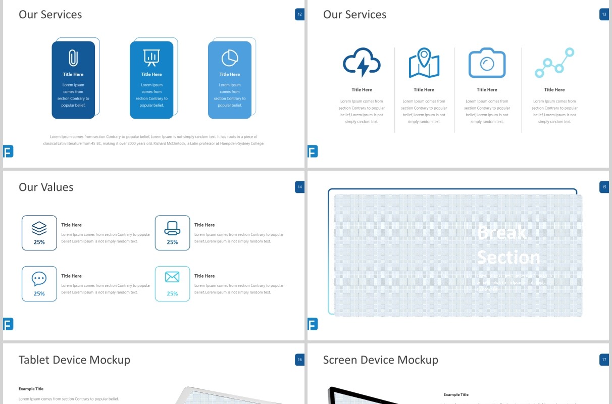蓝色企业介绍产品用户分析PPT模板信息图表flowe powerpoint template