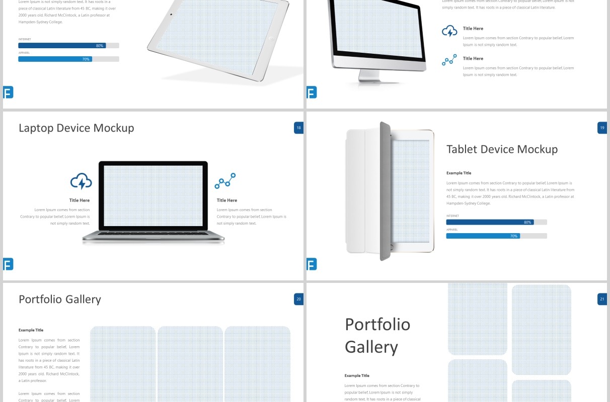 蓝色企业介绍产品用户分析PPT模板信息图表flowe powerpoint template