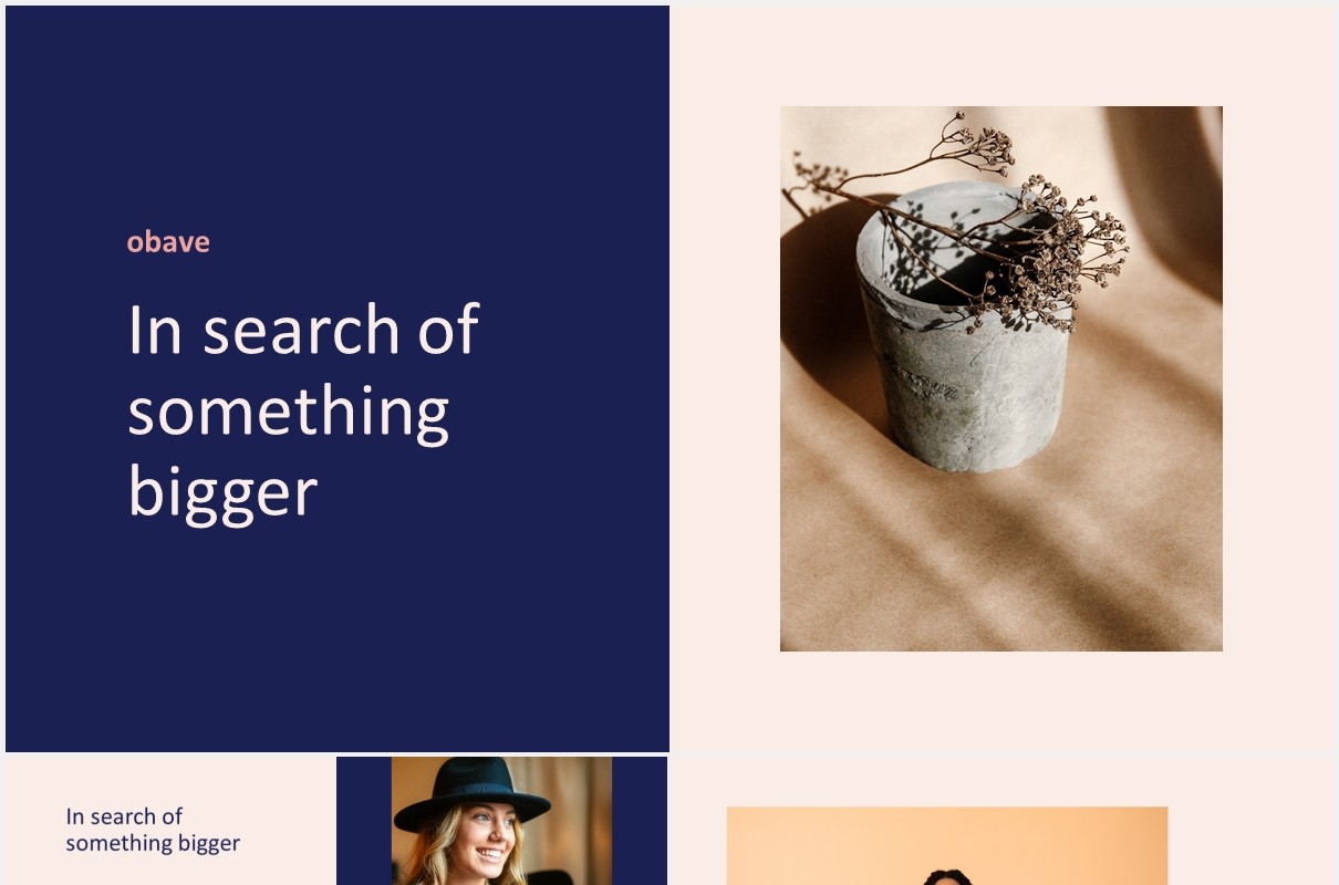 时尚创意商务PPT模板Obave - Minimal Business Theme Powerpoint