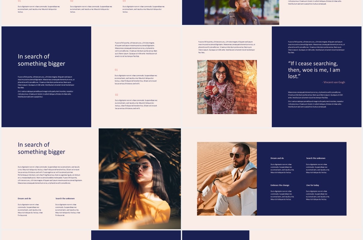 时尚创意商务PPT模板Obave - Minimal Business Theme Powerpoint