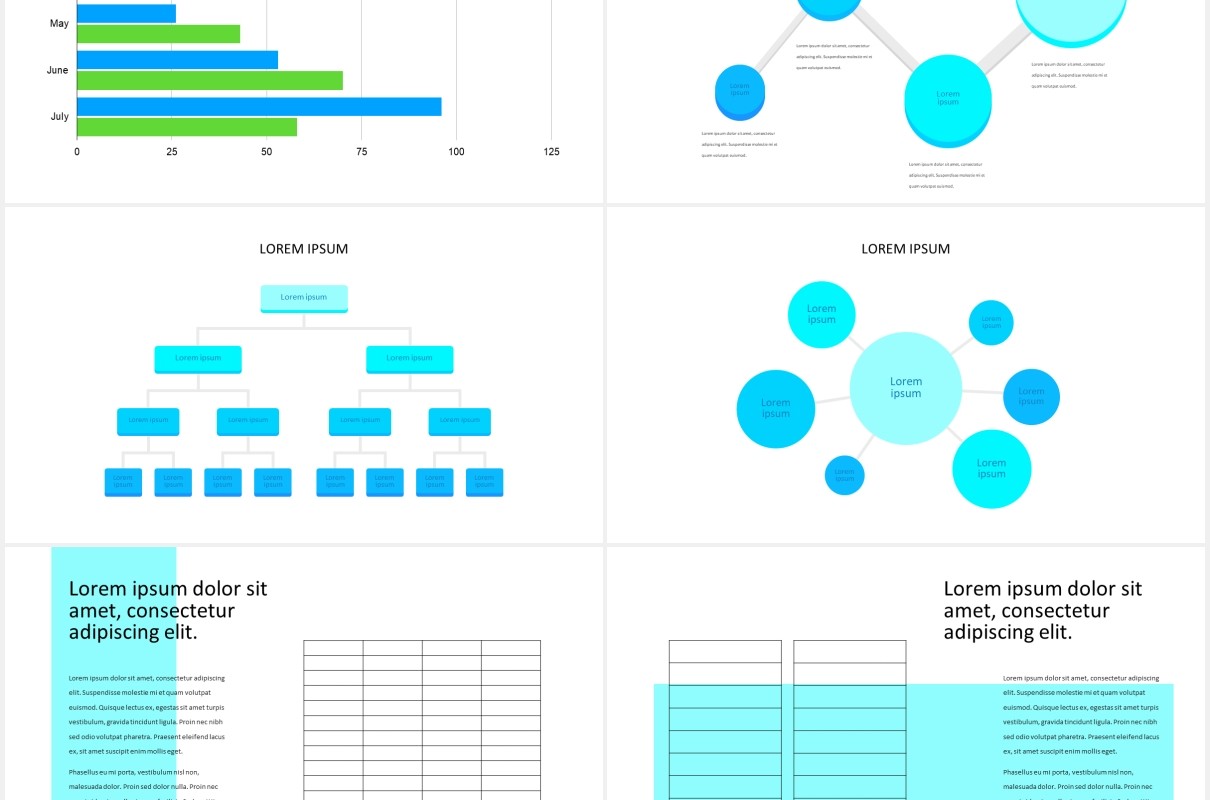 蓝色医学院医疗展示图片排版设计PPT模板MEDICALYNE - Medical Presentation Template