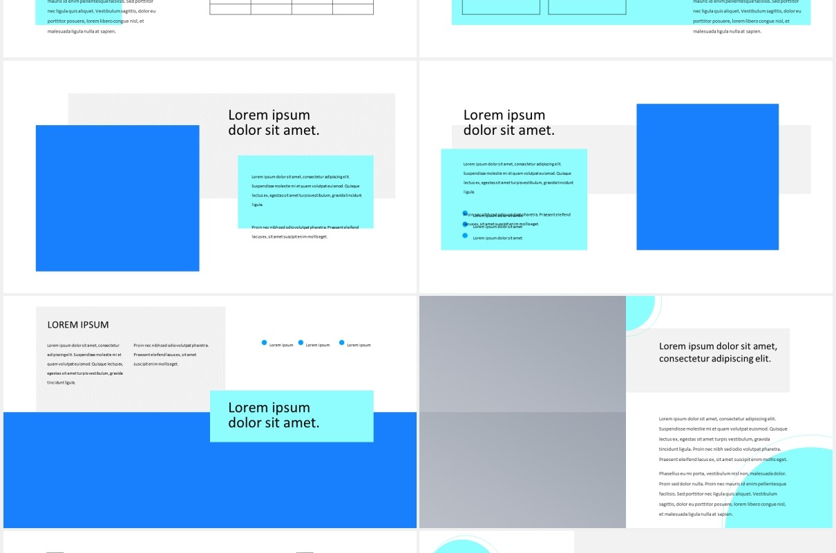 蓝色医学院医疗展示图片排版设计PPT模板MEDICALYNE - Medical Presentation Template