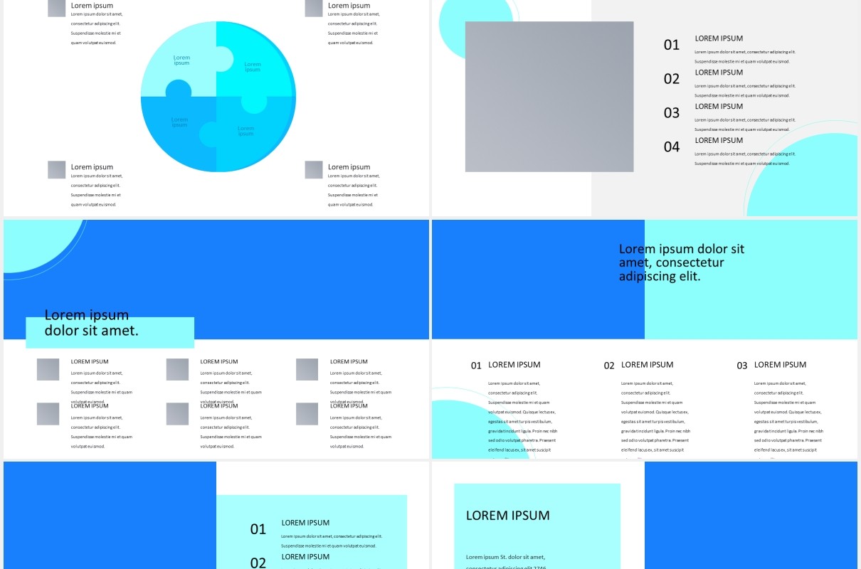 蓝色医学院医疗展示图片排版设计PPT模板MEDICALYNE - Medical Presentation Template