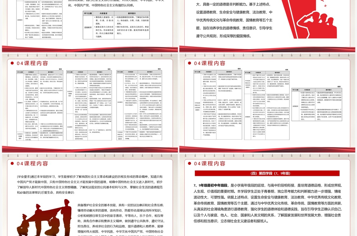 义务教育道德与法治课程标准PPT模板