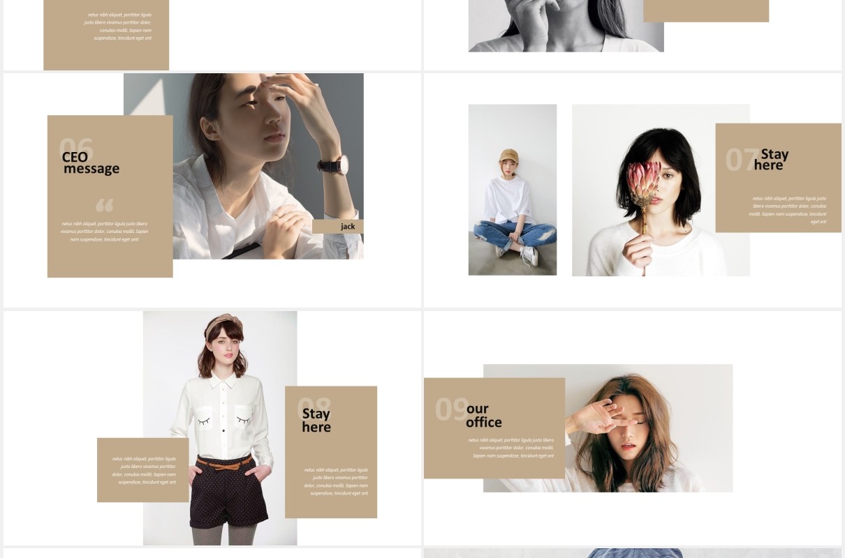 简约作品图片展示PPT模板Franco - Powerpoint Template