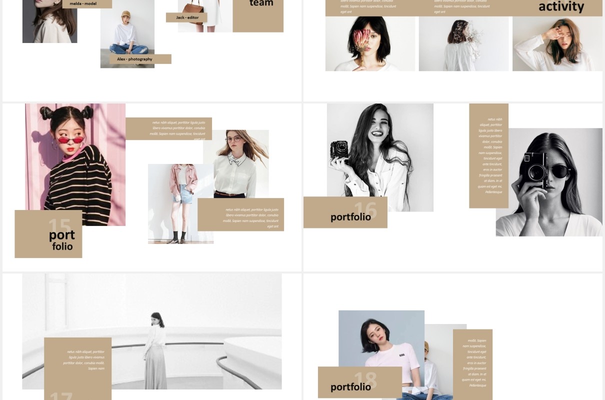 简约作品图片展示PPT模板Franco - Powerpoint Template