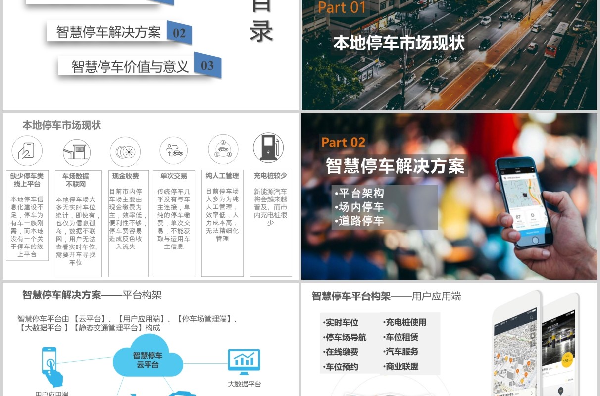 智慧停车平台建设方案PPT模板